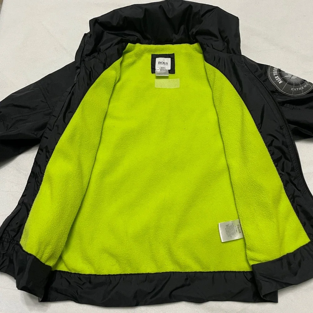 Hugo Boss Alex Thomson Boys Racing Extreme Sailing Jacket Windbreaker Hooded